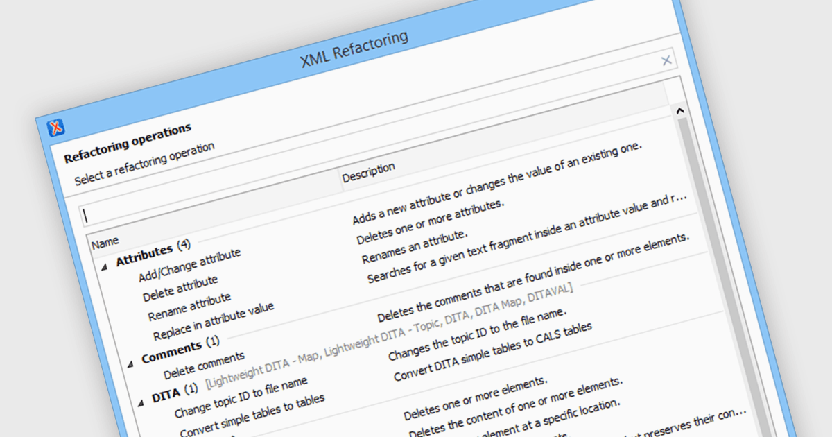 Refactor XML with Confidence