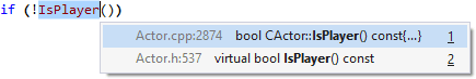 Despite comparable functionality in Visual Studio, many users rely on Visual Assist to find more definitions and declarations than built-in Intellisense.
