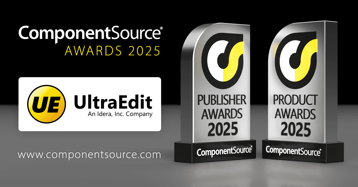 UltraEdit Wins Two ComponentSource Awards