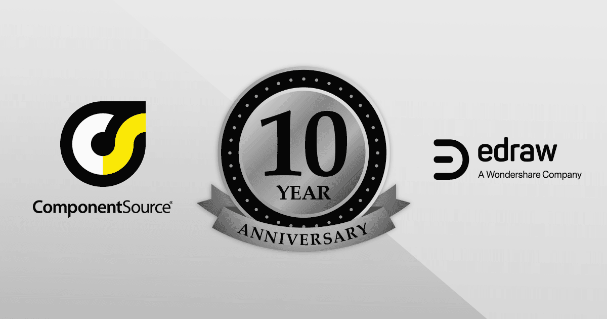 ComponentSource Celebrates 10 Year Partnership with Edraw