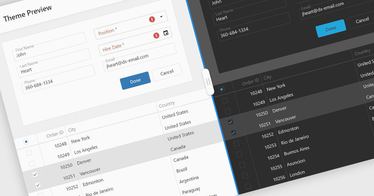 Style Angular Grids with Built-in Themes