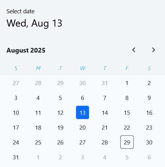 Infragistics Ignite UI for React Calendar product image