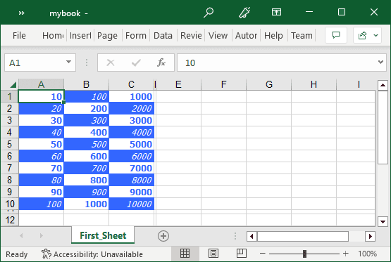 ComponentOne WPF Excel product image