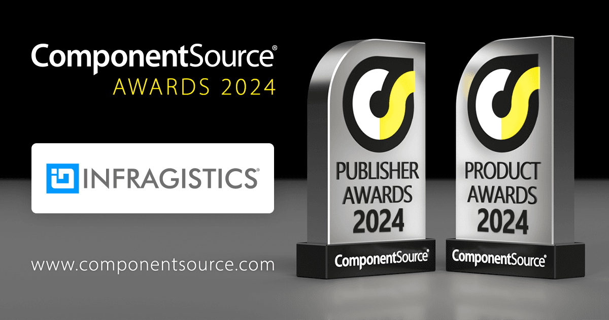 Infragistics Wins Four ComponentSource Awards