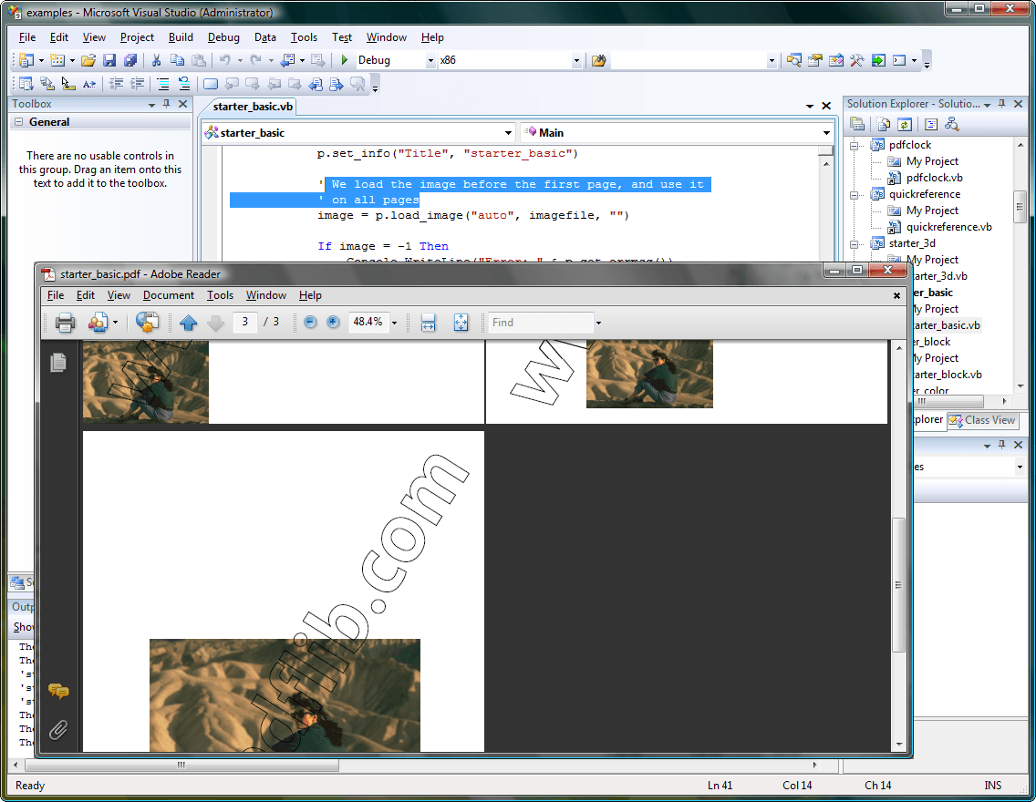 PDFlib is a developer toolbox for generating and manipulating files in the Portable Document Format (PDF). PDFlib’s main
targets are dynamic PDF creation on a Web server or any other server system, and to implement »Save as PDF« in existing applications.