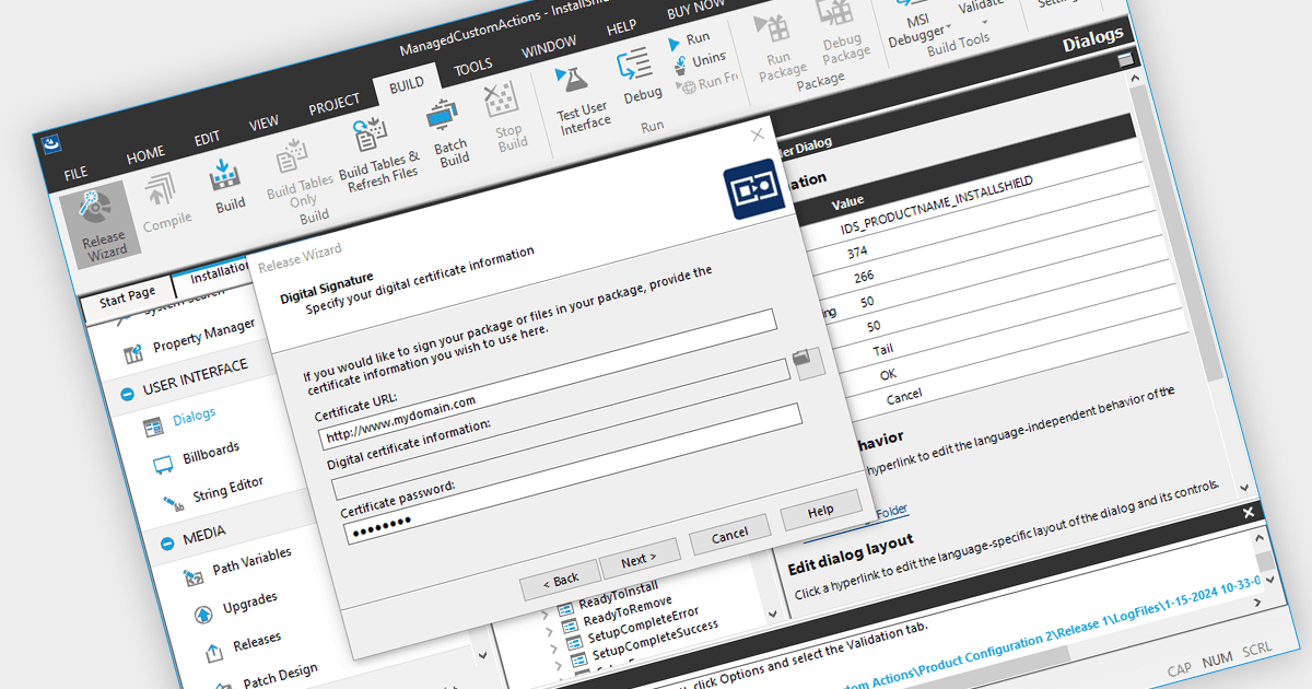 Use Your Own Signing Tool to Sign Installers