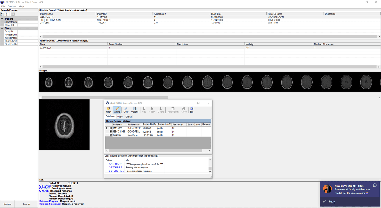 Create fully-featured SCU and SCP environments that properly connect, associate, and communicate.