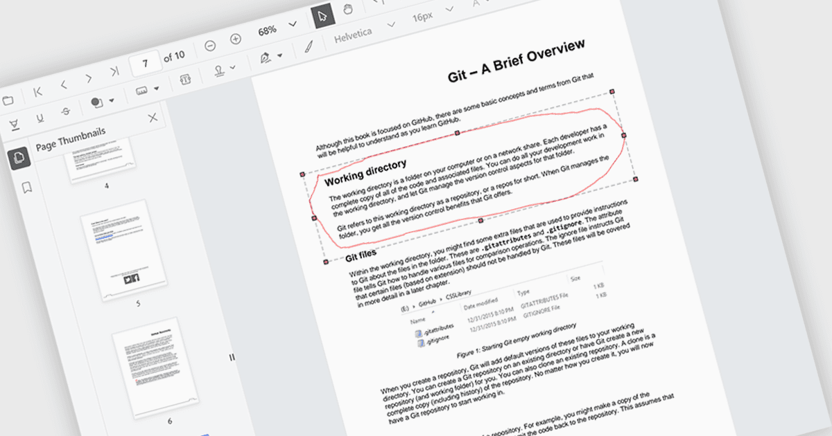Allow Users to Directly Mark Up PDF Files