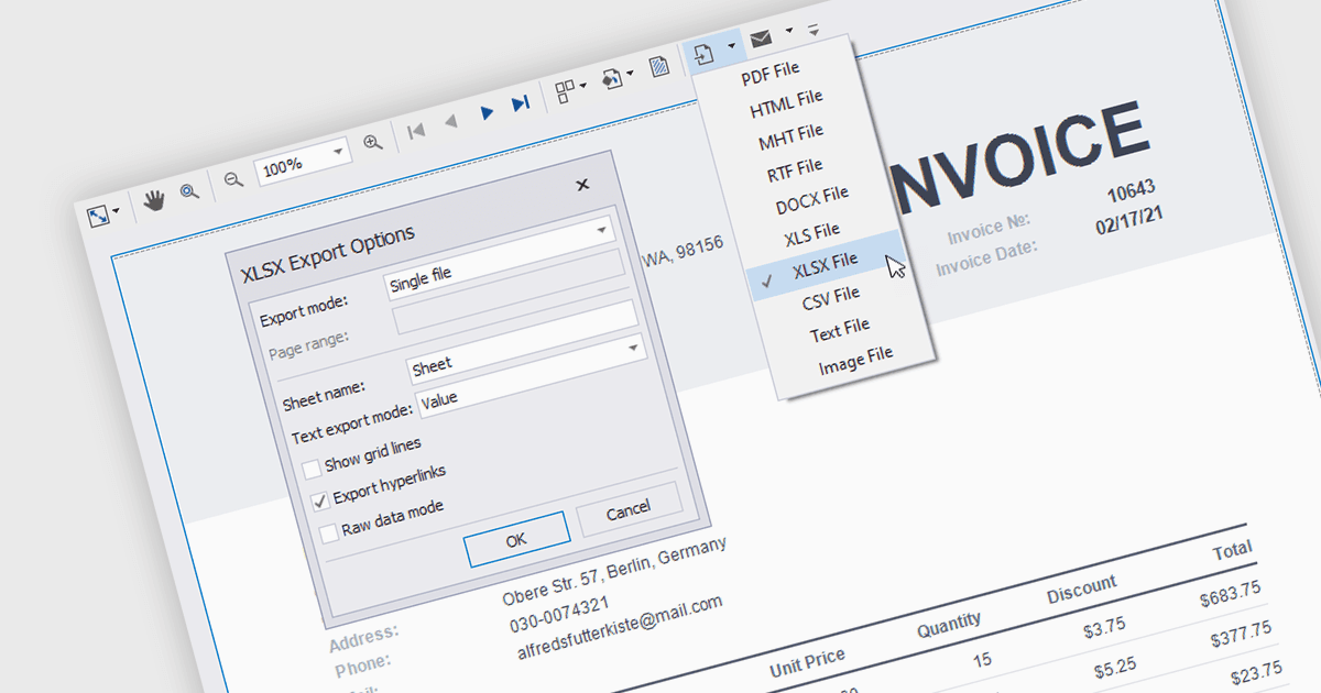 Streamline Web Reporting with XLS/XLSX Export