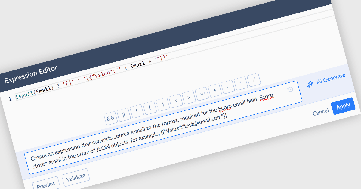 Generate Data Expressions Instantly with AI