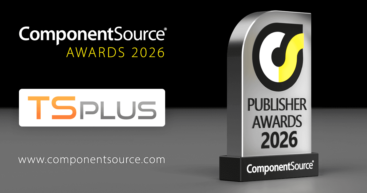 TSplus Wins ComponentSource Award