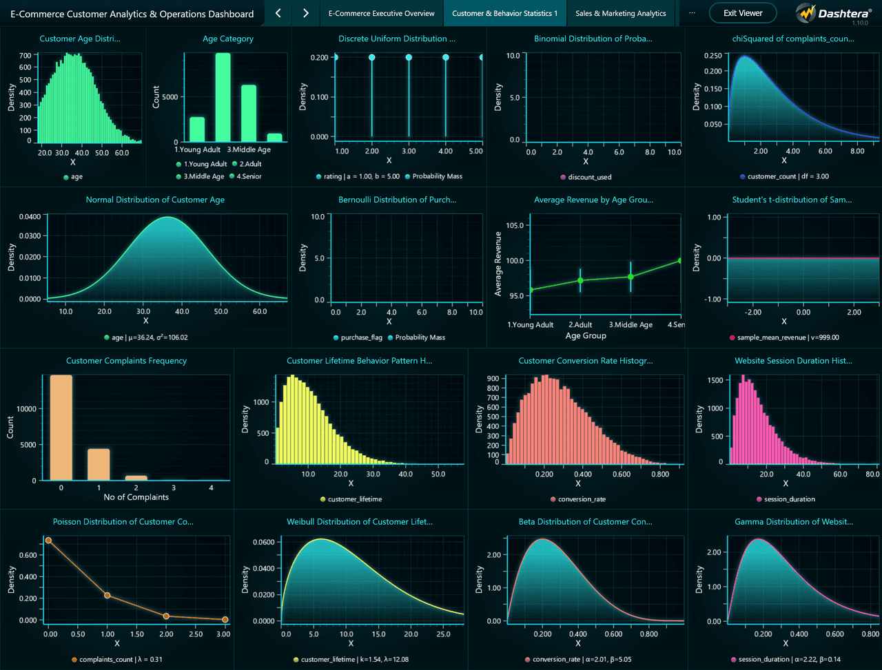 Dashtera Customer Behavior Statistics