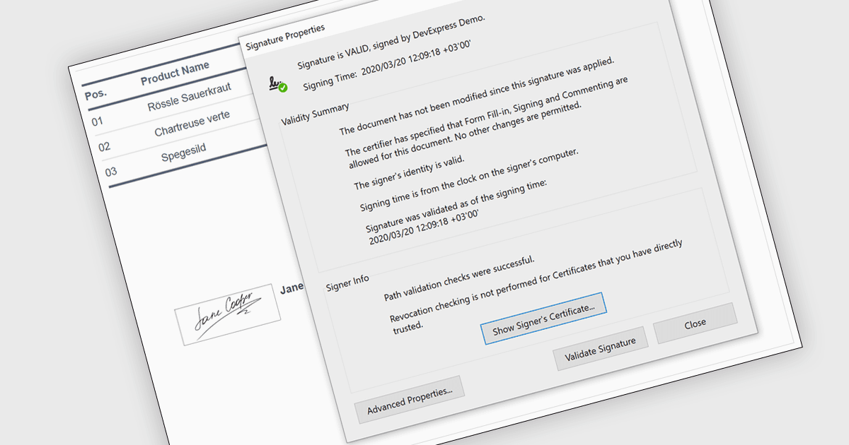 Add Digital PDF Signing to .NET Apps