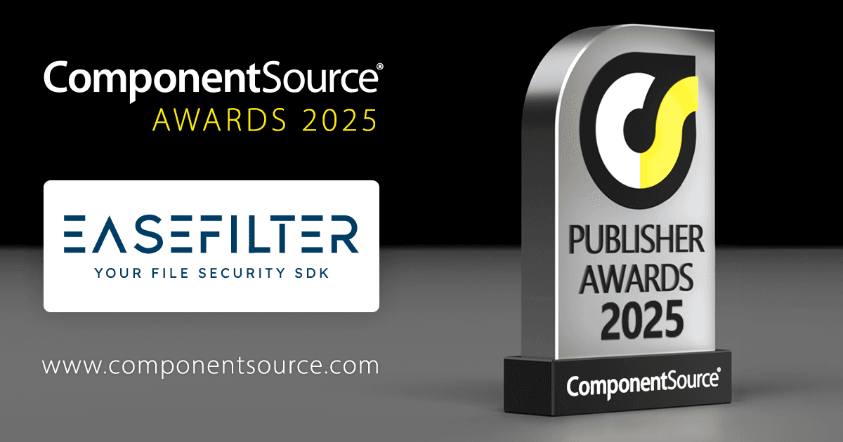 EaseFilter, ComponentSource 어워드 수상