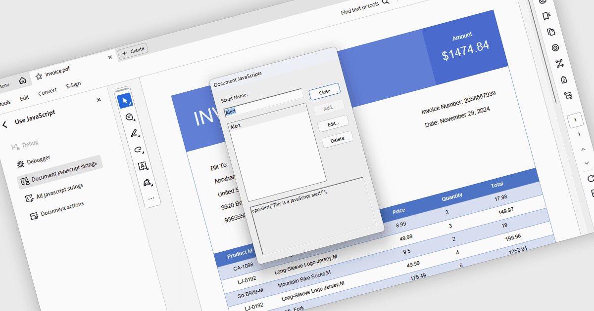 Modify PDFs with Document-Level JavaScript
