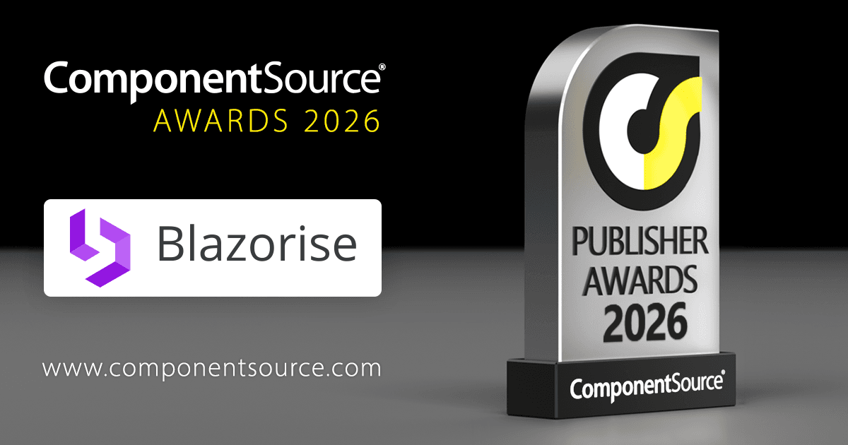 Blazorise Wins ComponentSource Award