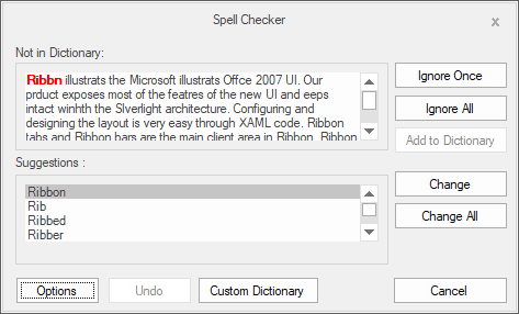 imagem do produto Syncfusion WinForms Spell Checker