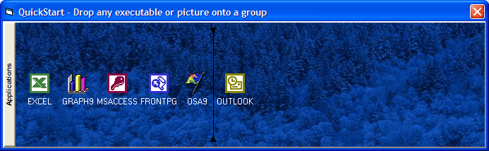 In addition to supporting multiple colors in the background, the ActiveListBar also features support for pictures in the background of groups. You can specify a simple texture or a complex design to serve as the background area for an ActiveListBar group.