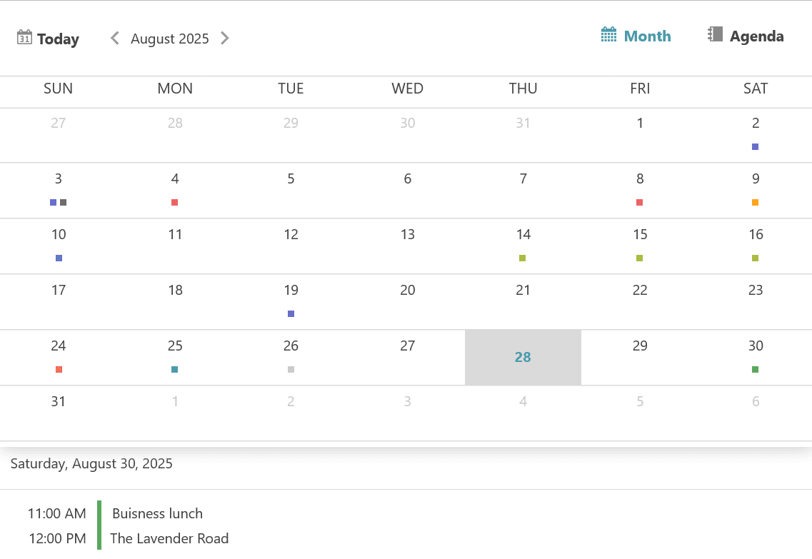 Infragistics Ultimate UI for jQuery Schedule product image