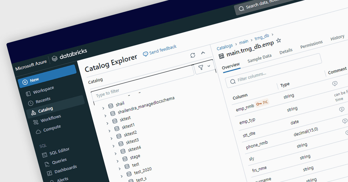 Modelar e Projetar na Plataforma Databricks