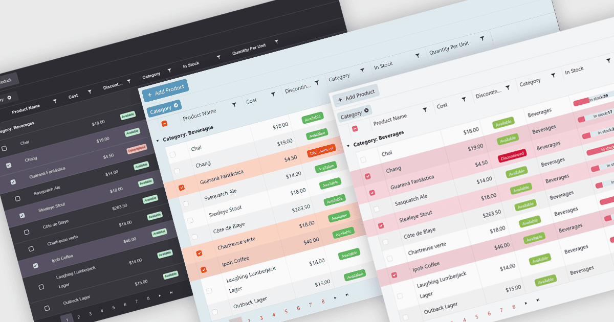 Instantly Apply Consistent Styles to Data Grids