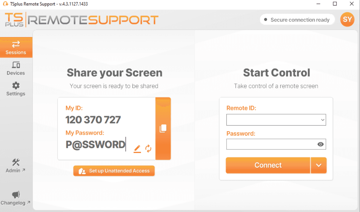 TSplus Remote Support product image