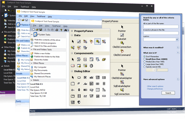 Codejock Task Panel Visual C++ MFC product image