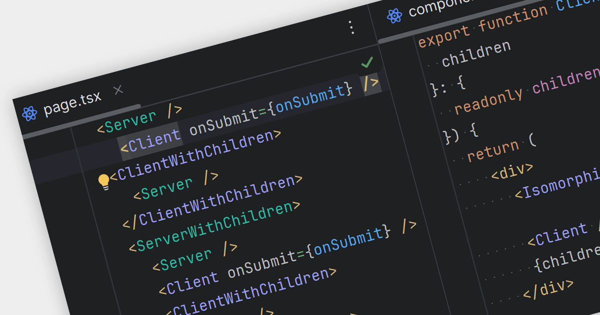 Differentiate React Client and Server Components