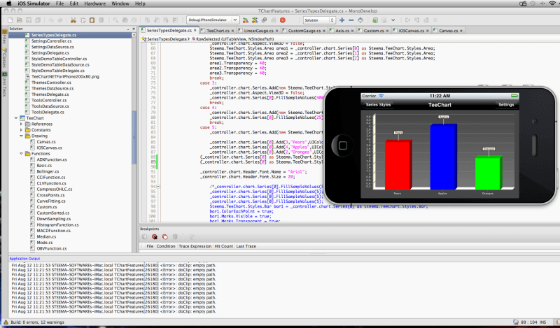 TeeChart.NET Mono for iOS released