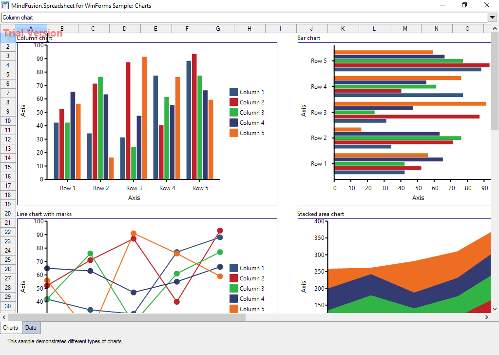 MindFusion.Spreadsheet for WinForms product image