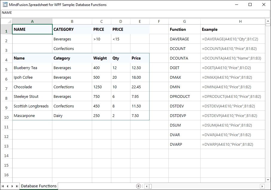 Add familiar Excel-like functionality to your WPF applications.