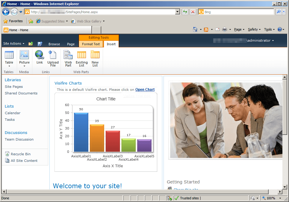 Visifire for SharePoint released