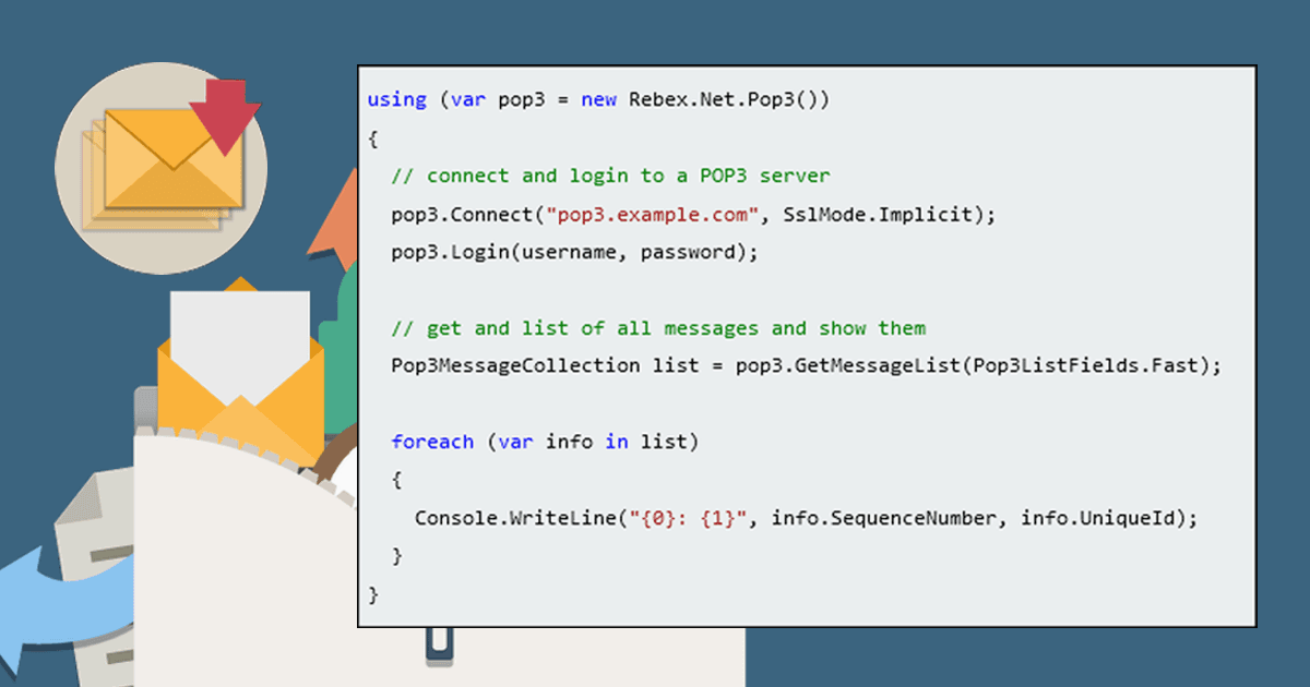 A robust POP3 .NET library for secure and efficient email communication.
