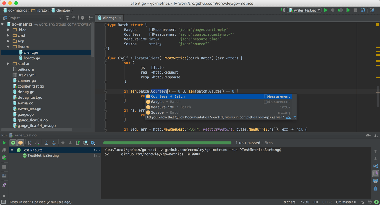 A cross-platform IDE built specially for Go developers.