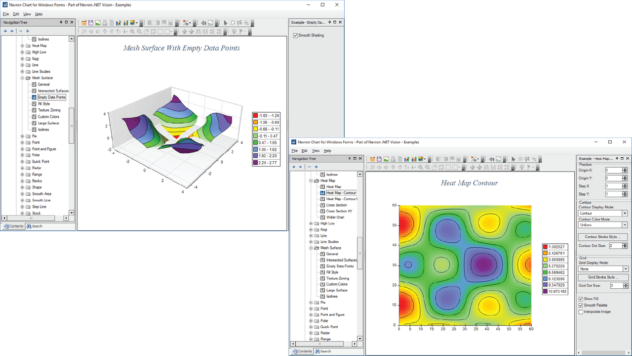Deliver rich charting functionality to your WinForms and ASP.NET applications.