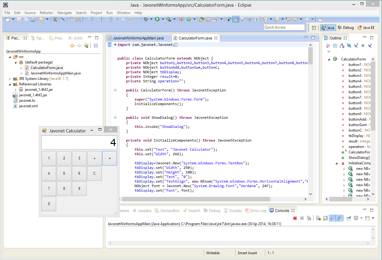 Use any .NET library in your Java project.