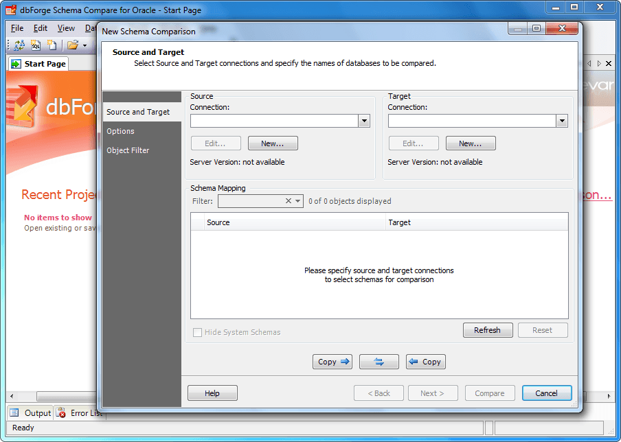 dbForge Schema Compare for Oracle