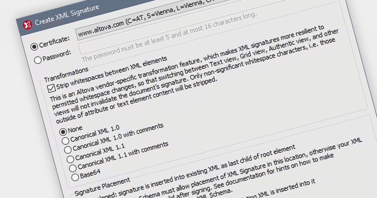 Converting XML Documents into their Canonical Form