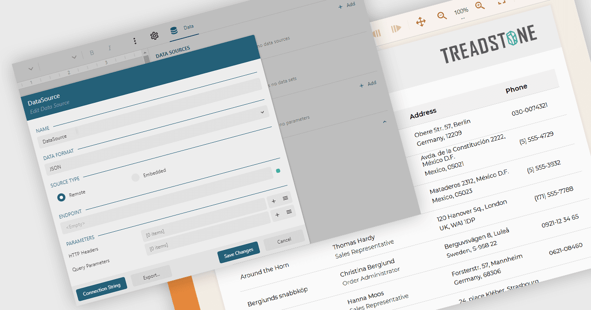 Connect Reports Directly To JSON Data