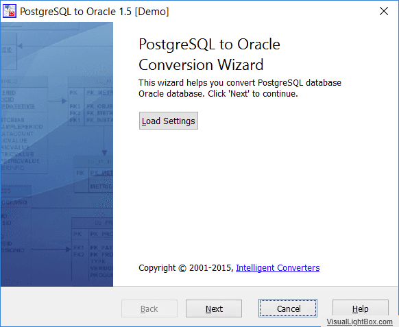 PostgreSQL to Oracle product image