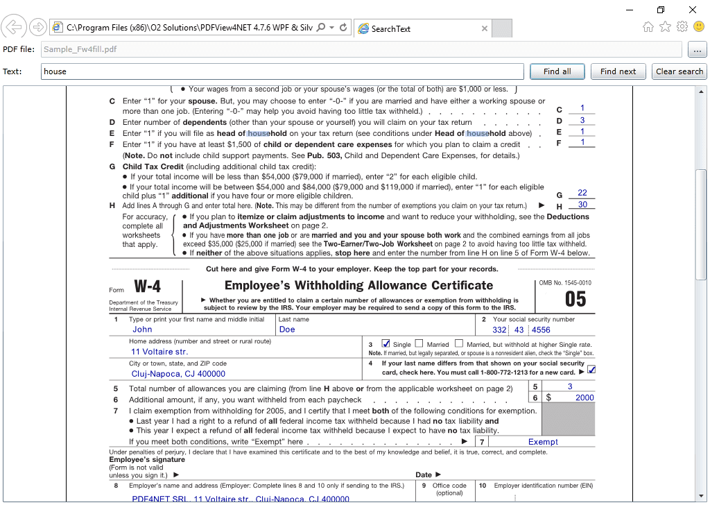 View PDF files and visually fill and annotate them, print and convert PDF files to images.
