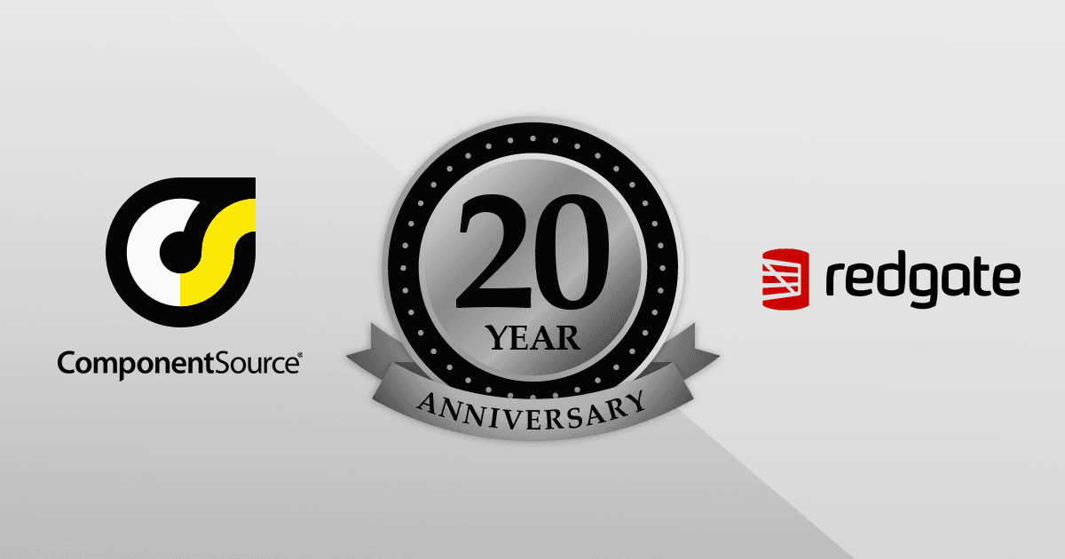 慶祝與 Redgate 攜手合作 20 年