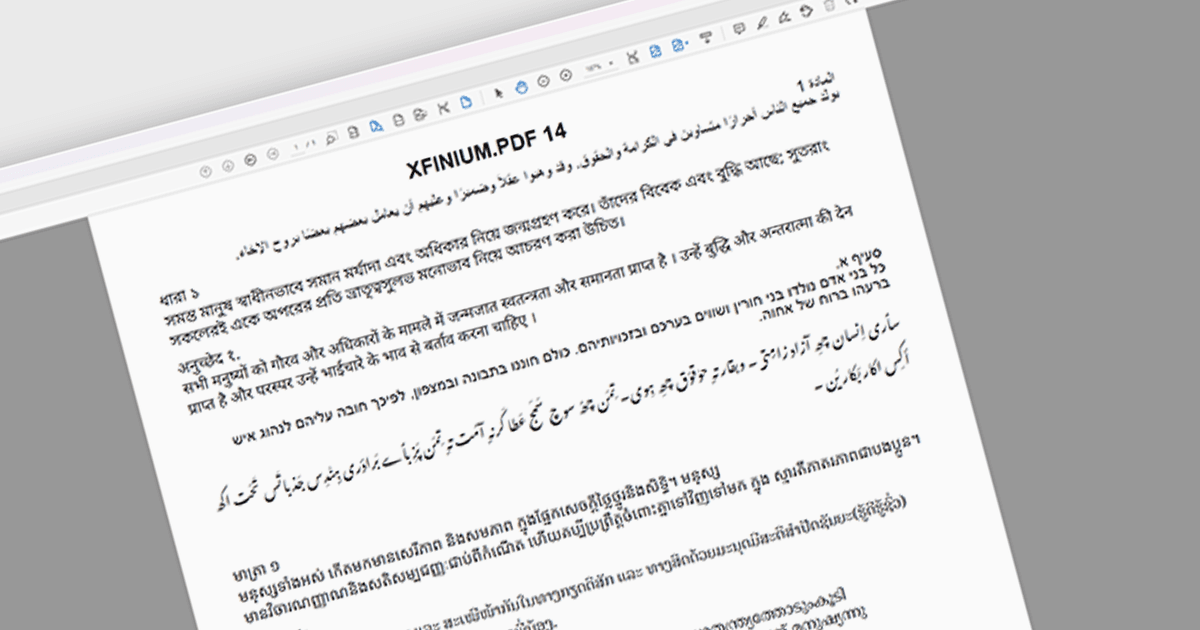 Render Complex Scripts in PDFs