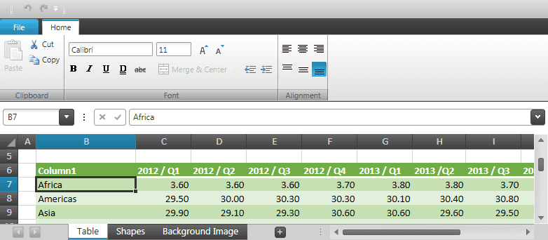Infragistics Ultimate UI for WPF Spreadsheet product image