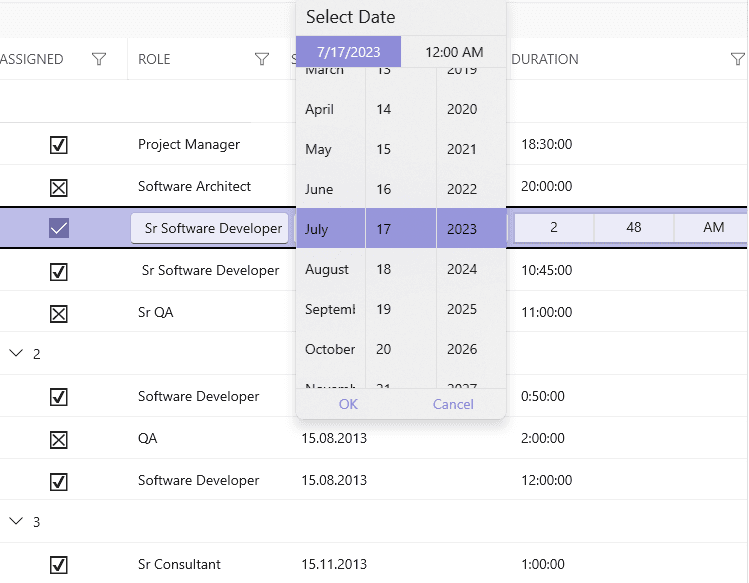 Telerik UI for WinUI Data Editors Produktbild