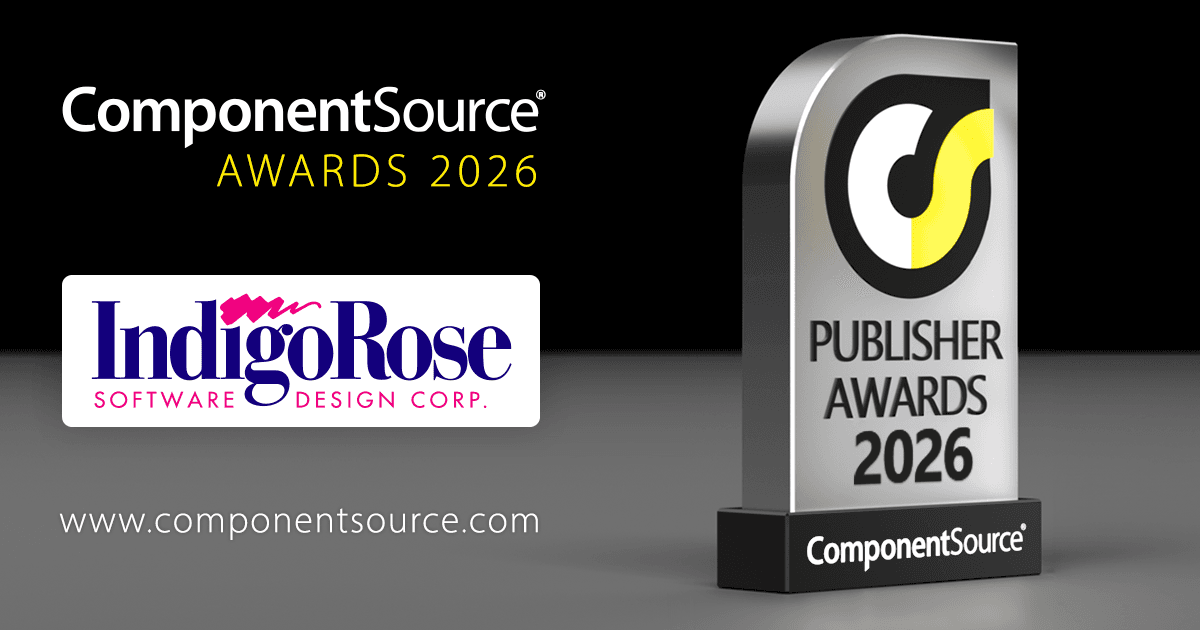 Indigo Rose Wins ComponentSource Award