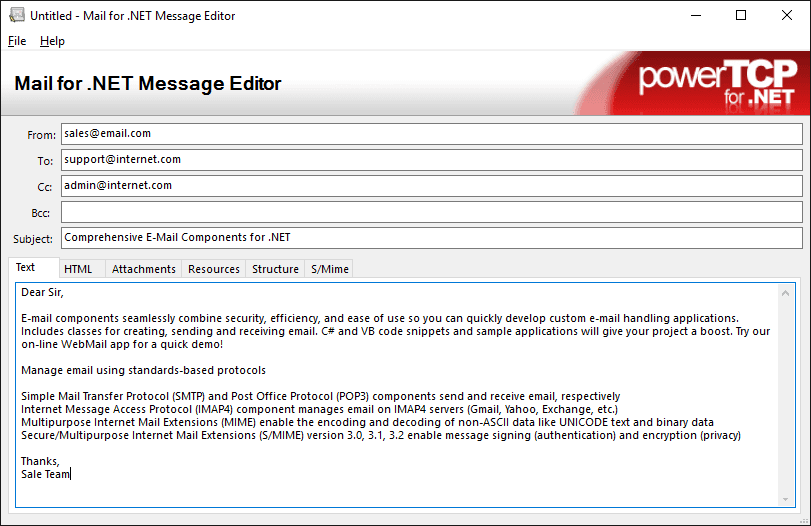 image du produit PowerTCP Mail for .NET