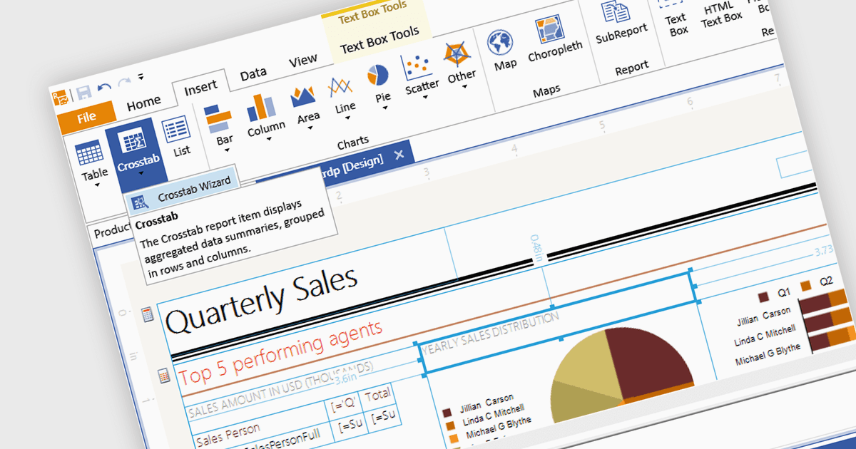 Visually Design Reports Without Using Code