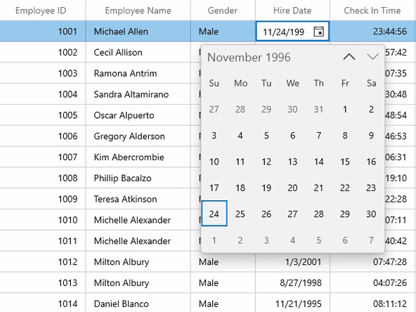 Syncfusion WinUI Data Editors product image
