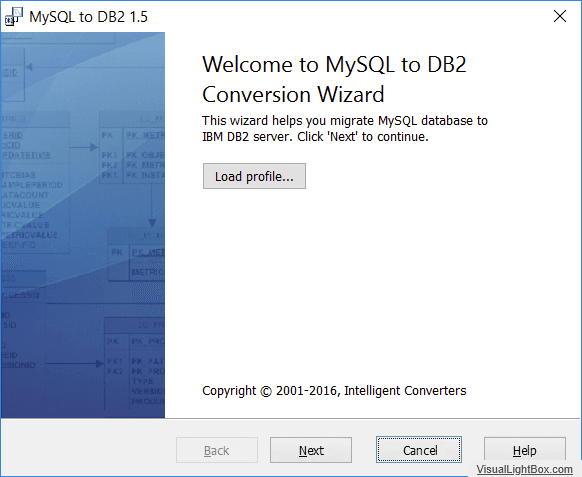 MySQL to IBM DB2 product image